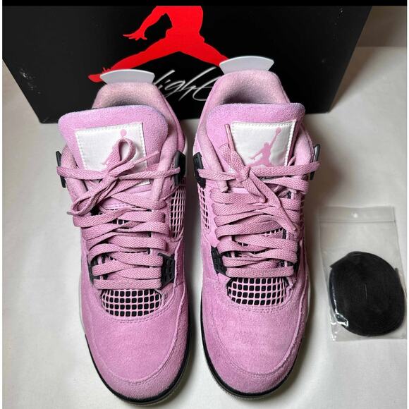 Size 9.5 - Nike Wmns Air Jordan 4 Retro Orchid Women's Shoes Ships Now - Picture 4 of 10